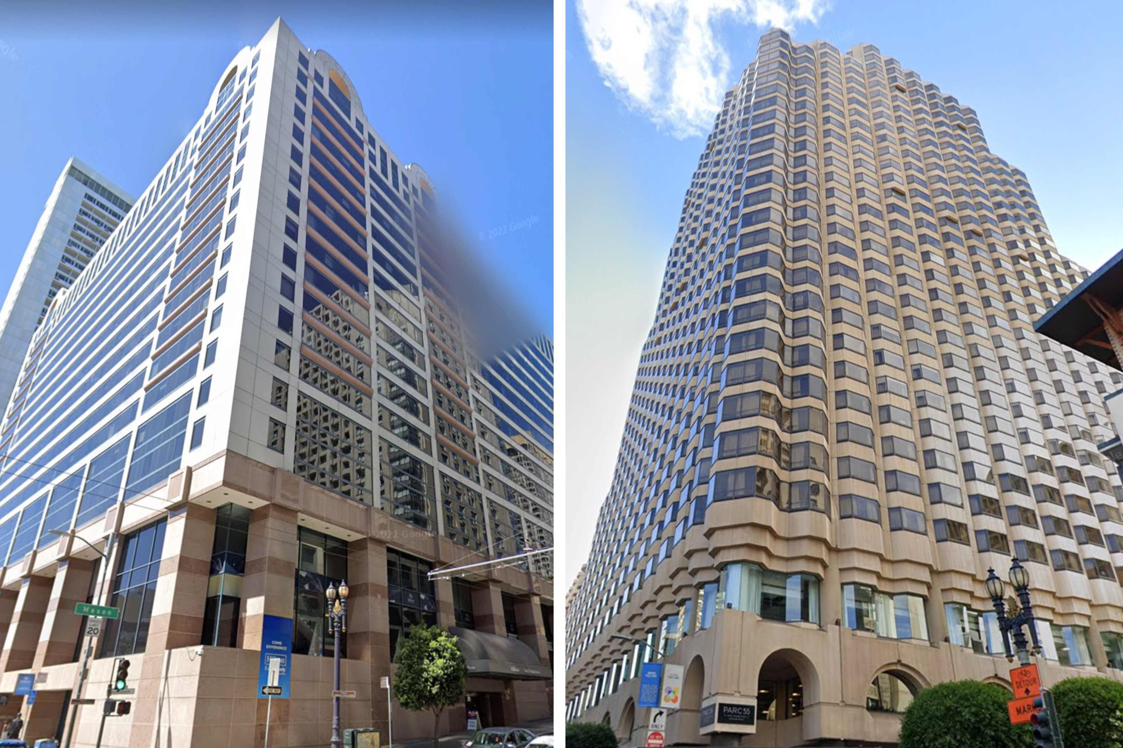 The Union Square Hilton hotel in San Francisco is currently under the management of a court-appointed receiver after Park Hotels and Resorts defaulted on its commercial loan. | Garrett Leahy/The Standard