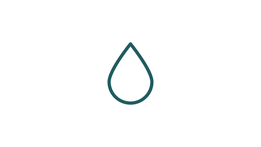 An illustration showing a water droplet.
