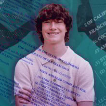 Adam Raine smiles in a picture taken before his death.