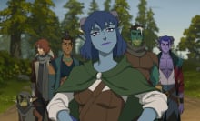 Nott, Caleb, Beau, Jester, Fjord, and Mollymauk in "The Mighty Nein."