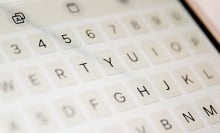 Text message keyboard