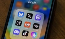 collection of social media apps on an iphone 16 screen
