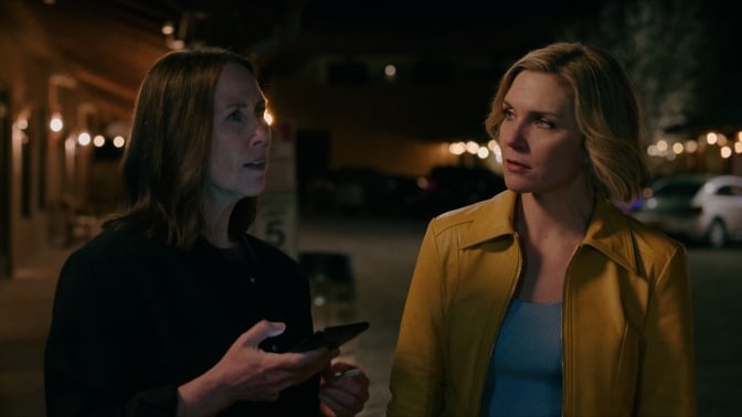 Miriam Shor and Rhea Seehorn in "Pluribus."