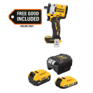 DeWalt Atomic 20V Max Cordless Variable Speed Impact Wrench on white background