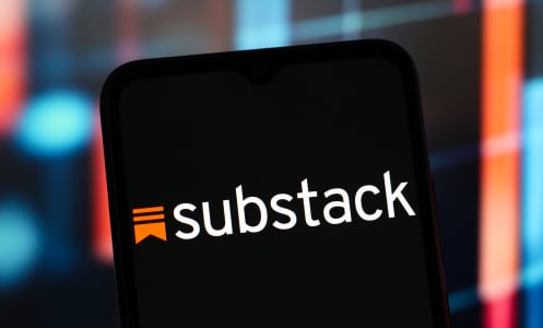 substack logo on smart phone