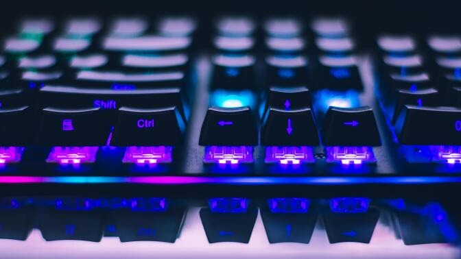 Keyboard lit up