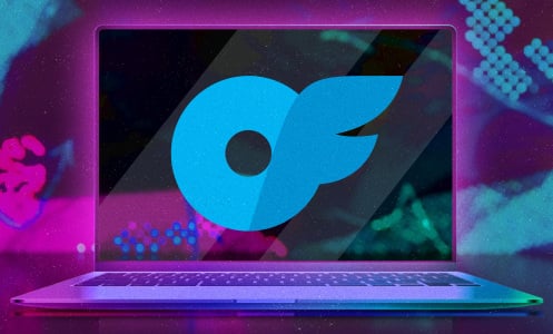 onlyfans logo on computer screen