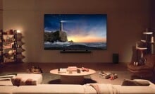 the LG Class 90 Series QNED TV in a living room