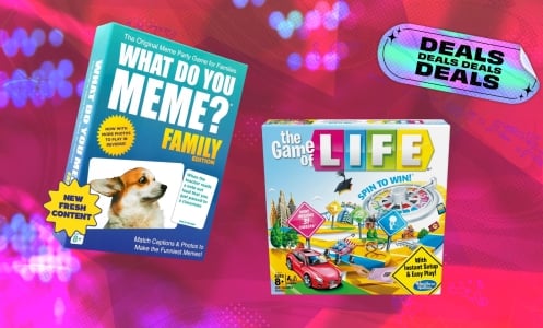 Board games on Black Friday background