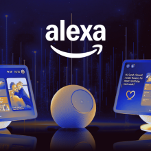 Echo devices under alexa logo