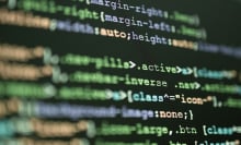 An image of code as presented on a screen.