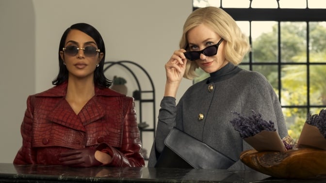 Allura Grant (Kim Kardashian) and Liberty Ronson (Naomi Watts) in "All's Fair."
