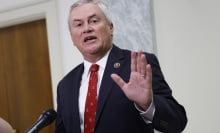 House Oversight Committee Chairman Rep. James Comer (R-KY) speaks to the media