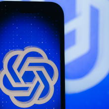 the chatgpt logo on a smartphone screen