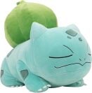 Pokémon Premium Plush Sleeping 18-inch Bulbasauron a white background
