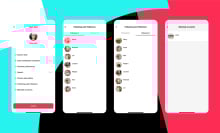 Four iPhone screenshots showing new TikTok Family Parenting settings on a colorful background.