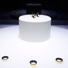 Samsung Galaxy Rings on display