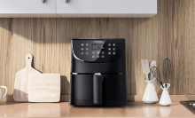 air fryer sitting on kitchen counter