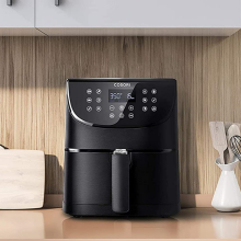 air fryer sitting on kitchen counter