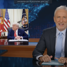 Jon Stewart presents a segment on Elon Musk and Donald Trump.