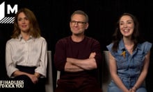 Rose Byrne, Christian Slater, and Mary Bronstein at the junket for 'If I Had Legs I'd Kick You'