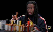 Kai Cenat on 'Hot Ones.'