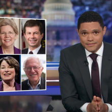 Trevor Noah unpacks the most memorable moments from the final Democratic debate