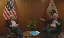 Watch a Bernie Sanders impersonator interview the real Bernie Sanders