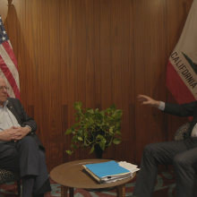 Watch a Bernie Sanders impersonator interview the real Bernie Sanders