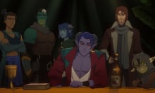 Beau, Fjord, Jester, Mollymauk, Caleb, and Nott in "The Mighty Nein."