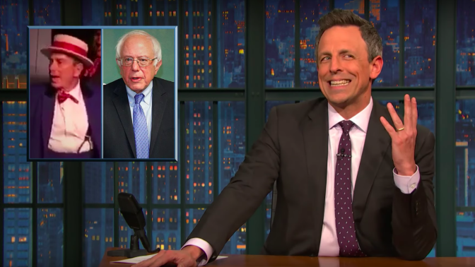 Seth Meyers ridicules Bloomberg's awful attempt at satire on Twitter