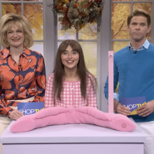 Two women and man stand side by side next to each other