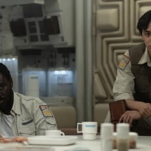Babou Ceesay and Tom Moya in "Alien: Earth."