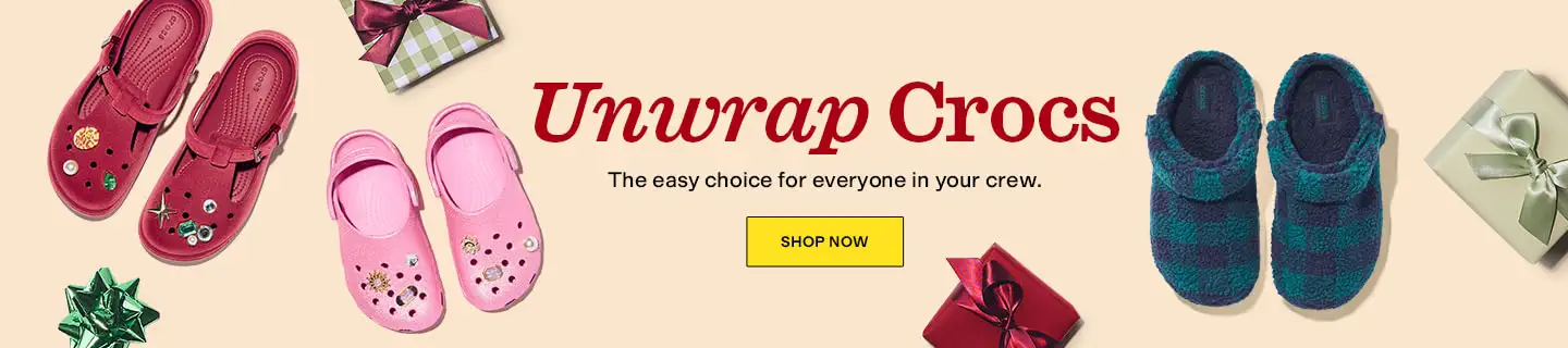 Unwrap Crocs
The easy choice for everyone in your crew. 
Shop Now