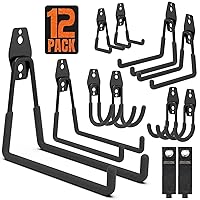 12pk Smartology Garage Hooks Wall Mount Storage Holders Deals
