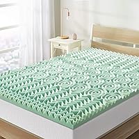 Mellow 1.5-in  5-Zone Breathable Memory Foam Mattress Topper, Twin XL Deals