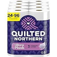 24 Mega Rolls Quilted Northern Ultra Plush 3 Ply Soft Toilet Paper Deals