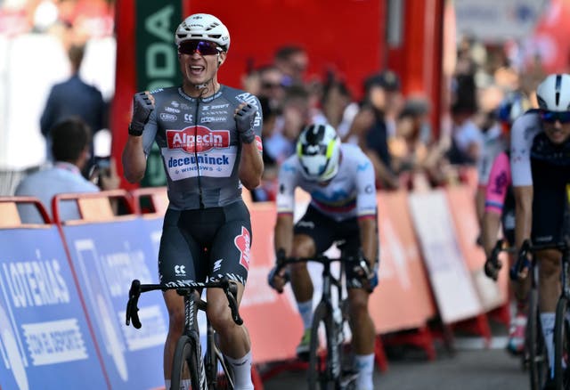 <p>Jasper Philipsen secured the opening red jersey</p>