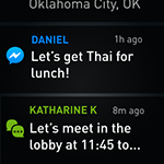 Several text and app notifications