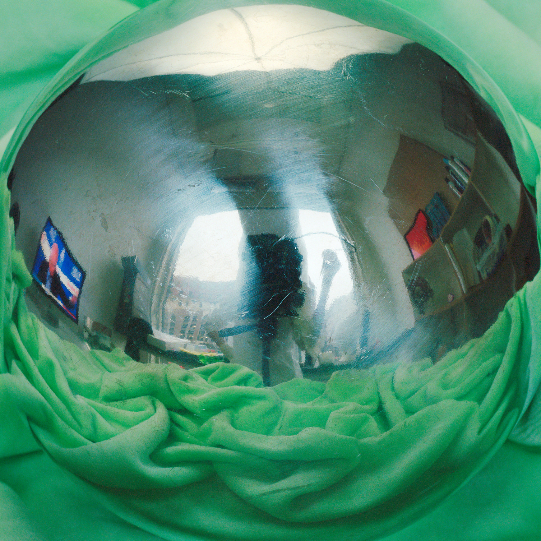 Ketuta Alexi-Meskhishvili, Self-Portrait in a Convex Mirror (detail), 2020, ink-jet print, 18 7⁄8 × 23 3⁄4".