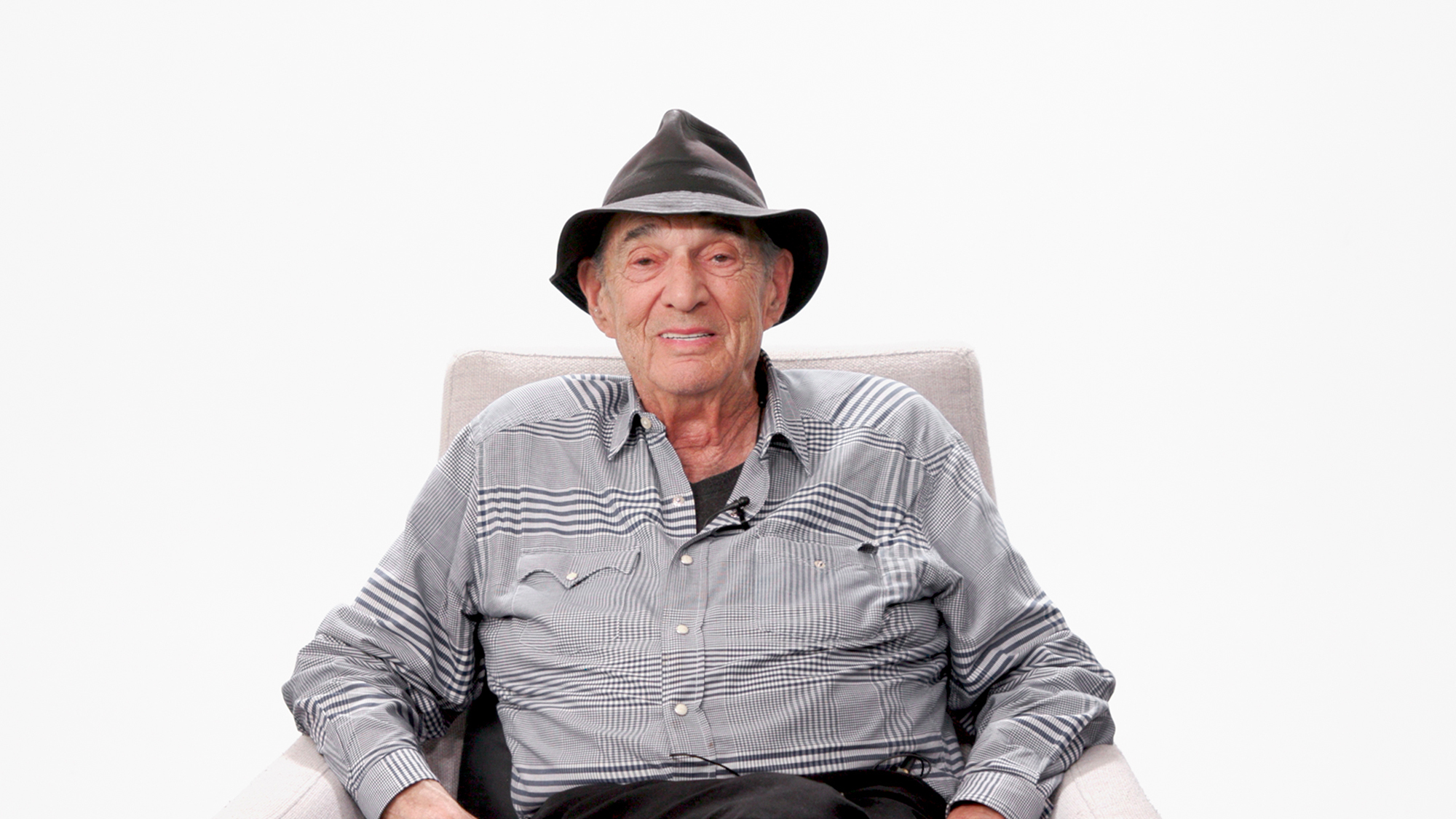 Larry Bell in Artforum's studio.