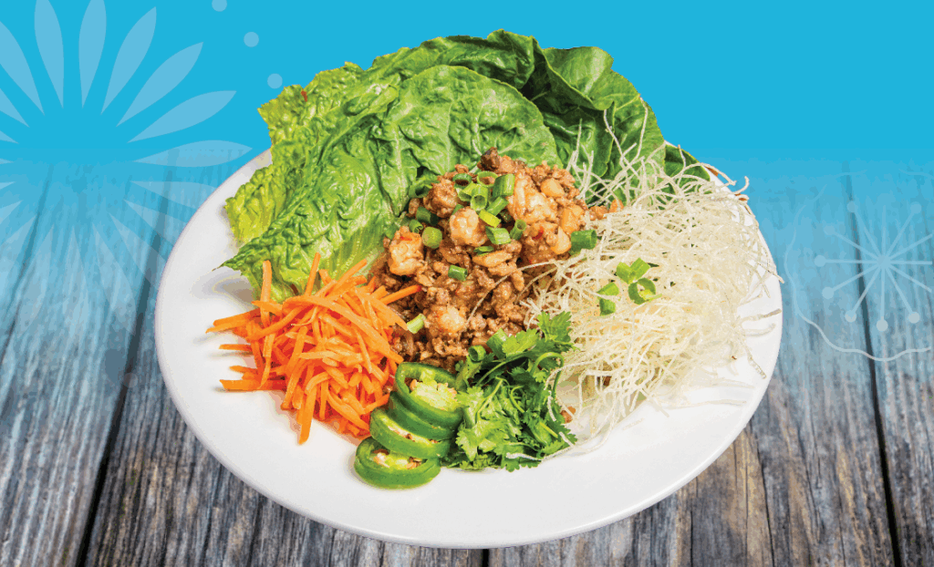 1125 LDE Pork and Prawn Lettuce Wrap