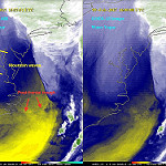 Water Vapor Imagery of Winter Storm