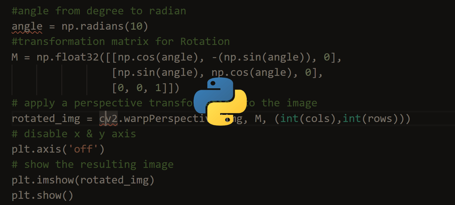 Image Transformations using OpenCV in Python